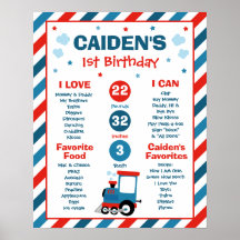 Tren Chugga Chugga primer Fiesta de cumpleaños