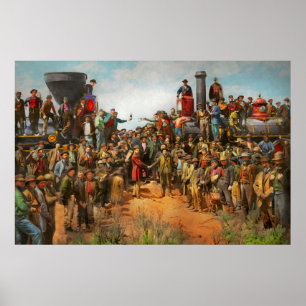 Póster Tren - Civil - La foto del champán 1869