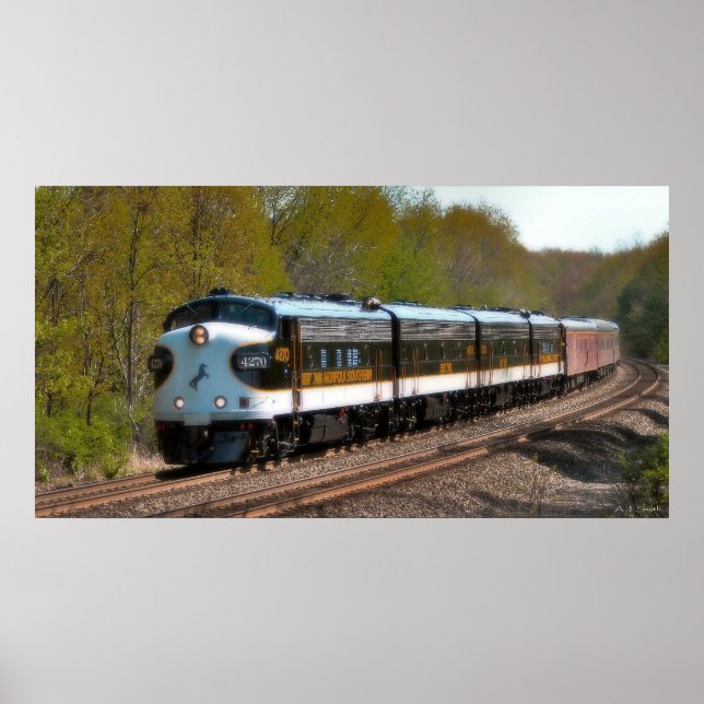 Póster Tren clásico de pasajeros (Frente)