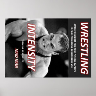 PÓSTER TREN COMO UN HOMBRE MAD - WRESTLE