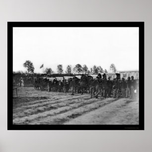 Póster Tren de Ambulancia del Cuerpo de Ingenieros 1863