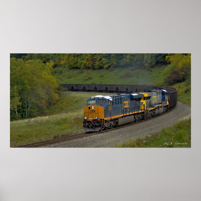 Póster Tren de Carbón de Otoño (Frente)