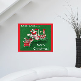 Póster Tren de Dulces de Santa Claus