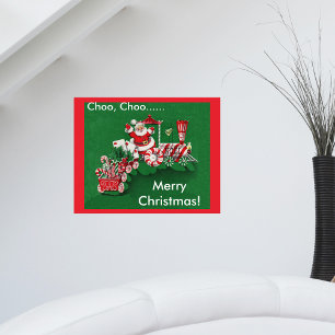 Póster Tren de Dulces de Santa Claus