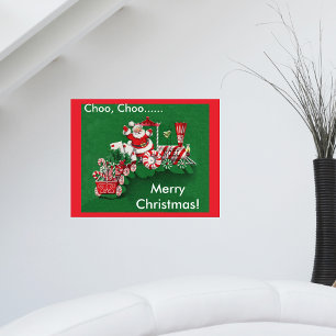 Póster Tren de Dulces del Santa Claus