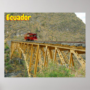 Póster Tren de Ecuador