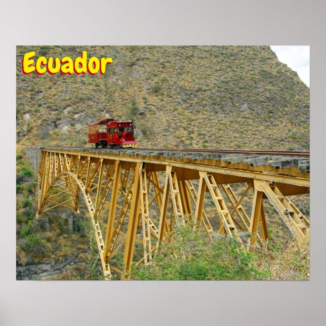 Póster Tren de Ecuador (Frente)