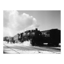 Tren de mercancías Santa Fe saliendo de Chicago -