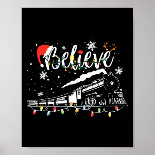 Póster Tren de Navidad Navidad Cree Polar Express Xm
