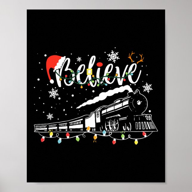 Póster Tren de Navidad Navidad Cree Polar Express Xm (Frente)