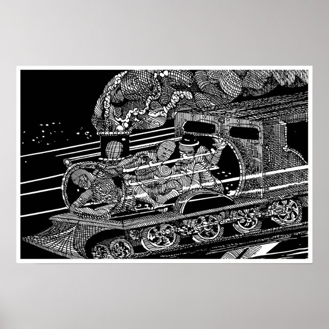 PÓSTER TREN DE VAPOR (Frente)