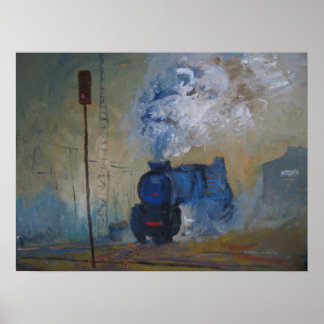 Póster tren de vapor