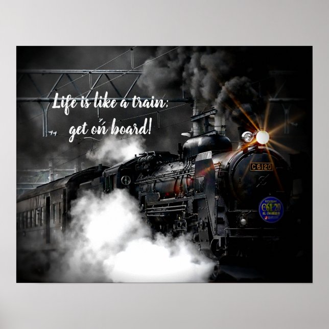 Póster Tren de vapor (Frente)