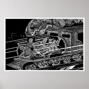 PÓSTER TREN DE VAPOR