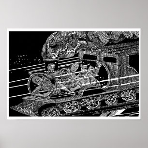 PÓSTER TREN DE VAPOR DE BARRY COOKE