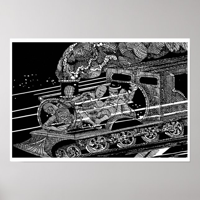 PÓSTER TREN DE VAPOR DE BARRY COOKE (Frente)