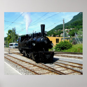 Póster Tren de vapor en Blonay