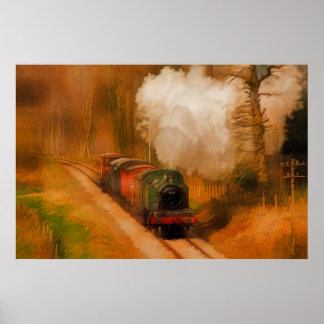 Póster Tren de vapor para los trainspotters Art III