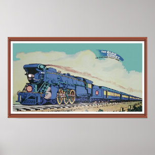 Póster Tren del Cometa Azul Central de Nueva Jersey