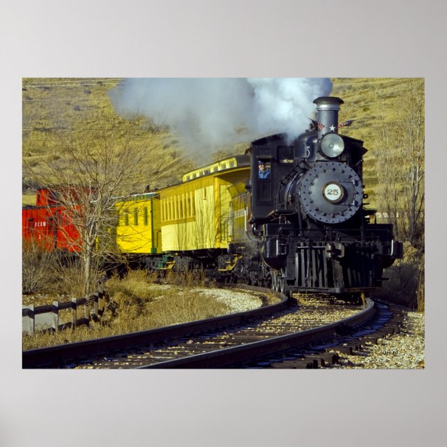 Póster Tren del Museo Ferroviario Estatal de Nevada #25 (Frente)