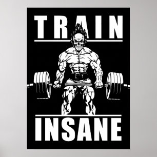 Póster Tren demente - Motivación del entrenamiento de gim