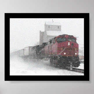 Póster Tren desde ningún lugar