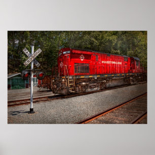 Póster Tren - diesel - Morristown Erie