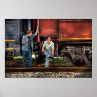 Póster Tren - Disparando la brisa