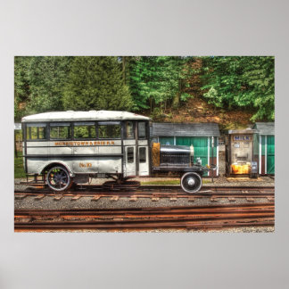 Póster Tren - El autobús ferroviario