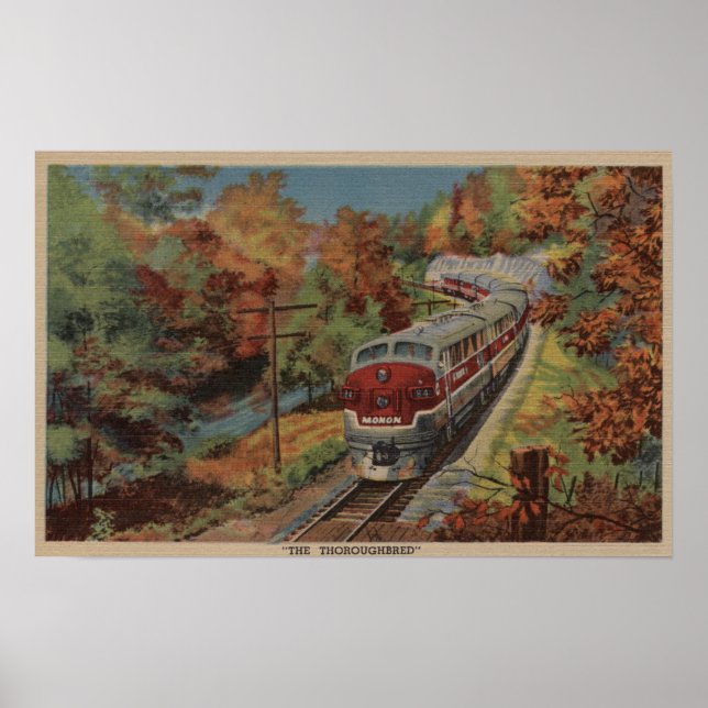 Póster Tren-El toscado, Monon (Frente)