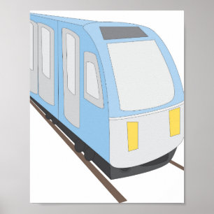 Póster Tren Ferroviario