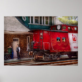 Póster Tren - Furgón de cola - Fin de la línea