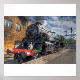 Póster Tren HDR del vapor
