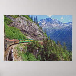 Póster Tren Histórico de Yukon, Canadá