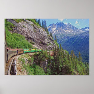 Póster Tren Histórico de Yukon, Canadá