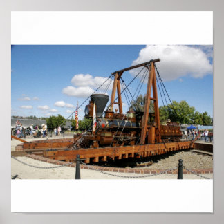 Póster Tren histórico girable