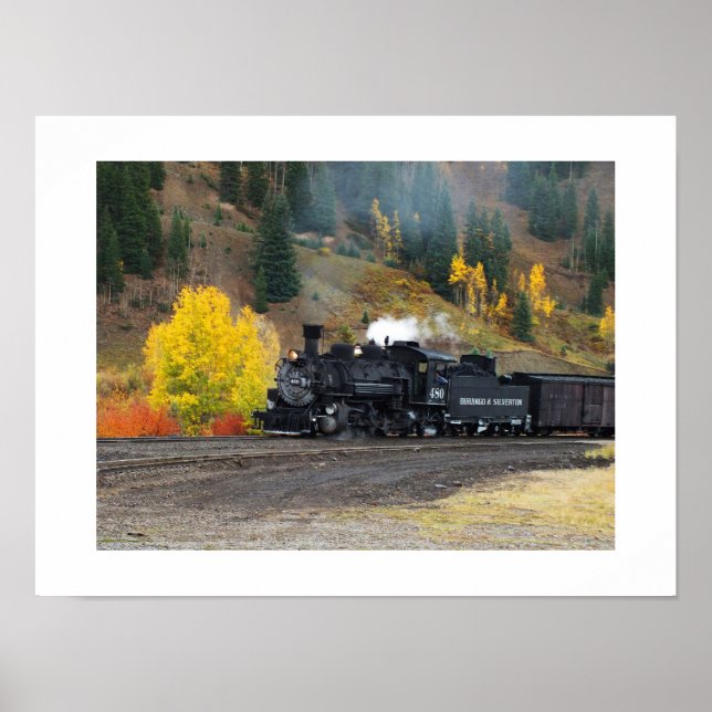 Póster Tren llegando a Silverton (Frente)