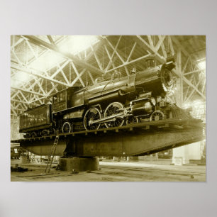 Póster Tren, Locomotora, Espíritu, Siglo XX,