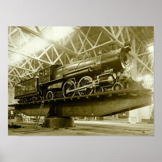 Póster Tren, Locomotora, Espíritu, Siglo XX, (Frente)