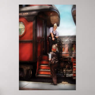 Póster Tren - Recibiendo un Telegram