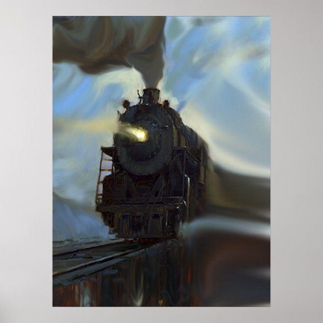 Póster Tren reflejado (Frente)