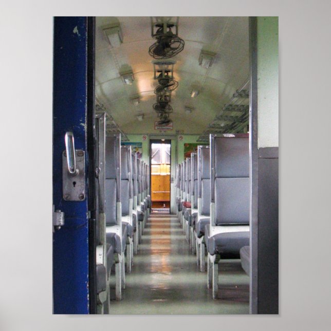 Póster Tren Transporte Tailandia ... Viajes del Sudeste A (Frente)