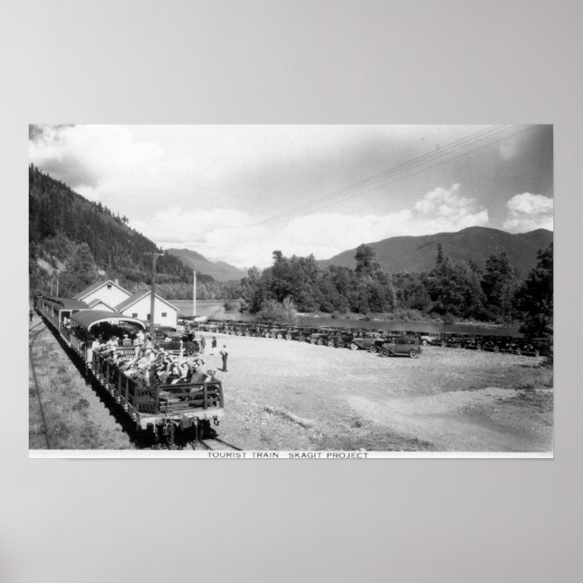 Póster Tren turístico del proyecto Skagit (Frente)