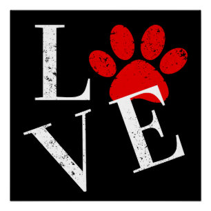 PÓSTER TRENDY LOVE DOG PAW
