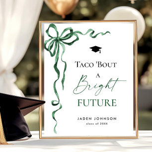 Póster Trendy Taco sobre una brillante graduación futura
