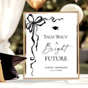 Póster Trendy Taco sobre una brillante graduación futura