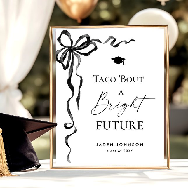 Póster Trendy Taco sobre una brillante graduación futura (Subido por el creador)