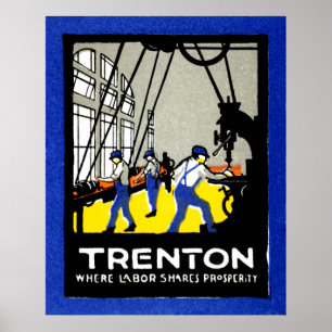 Póster Trenton de Nueva Jersey de 1915