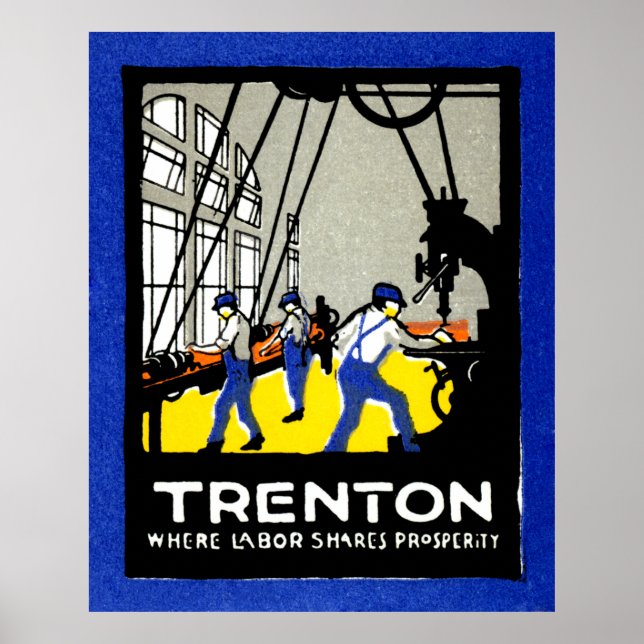 Póster Trenton de Nueva Jersey de 1915 (Frente)