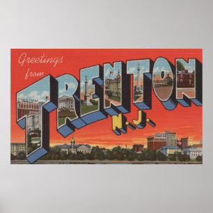 Póster Trenton, New Jersey - escenas grandes de la letra